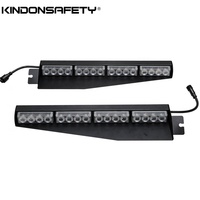 32W LED coche luz de advertencia visera Dash parabrisas Barra de luz rojo azul ámbar LTD232