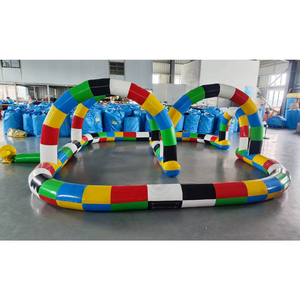 Pista Inflable para Karts, Pista de Carreras Inflable para Go Karts, Pista Inflable para Didi Car, Juego de Carreras Divertido para Niños al Aire Libre - Product Image 3