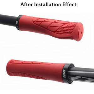 Empuñaduras de bicicleta MTB, cómodas manijas de silicona para bicicleta de montaña, a prueba de polvo, impermeables, antideslizantes, diseño, puños ergonómicos integrados para MTB - Product Image 2