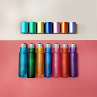 Roller Minyak Esensial Kaca Custom untuk Botol Parfum & Krim Mata 10ml Kemasan Kosmetik