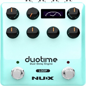 Pédale de Delay Stéréo Duotime avec 5 types de Delay, boucle de 40 secondes, noire, fabriquée en Chine - Product Image 1