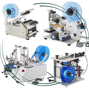 <span class=keywords><strong>Maquita</strong></span> Maquina Étiqueteuse Semi-Automatique pour Bouteilles en Bois Plates Carrées Rondes pour Vin Maison - Product Image 1