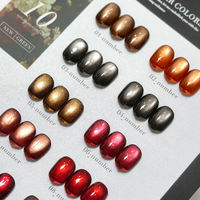 MIMAGPIE – Kit de vernis gel œil de chat 10 couleurs, tendance, effet diamant réfléchissant, magnétique, idéal pour les salons de manucure