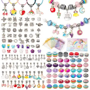 Kit de fabrication de bracelets pour filles, ensemble de 162 pièces avec perles, beaux bijoux pour bricolage, bracelets artisanaux, cadeaux pour jeunes filles