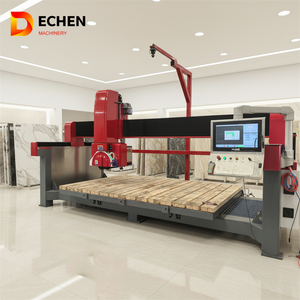 Sierra de <span class=keywords><strong>puente</strong></span> CNC de 5 ejes, máquina cortadora de losas de <span class=keywords><strong>piedra</strong></span>, sierra de mármol con Motor de núcleo y cortador de losas de <span class=keywords><strong>piedra</strong></span> de alta precisión PLC - Product Image 4
