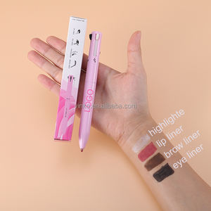 Lápiz de Cejas, Delineador de Labios, Iluminador y Delineador de Ojos al por Mayor, Resistente al Agua, Ultrafino, Maquillaje Cosmético, Marca Privada, Lápiz de Maquillaje 4 en 1 - Product Image 1