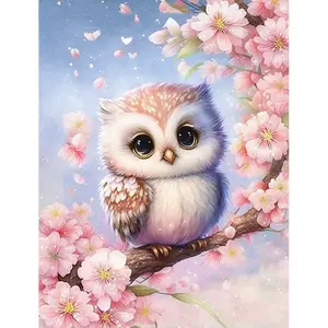 Hot Sale Wholesale 5d Diy Diamond Painting Cute Owl Diamond Mosaic Diamond Hand-designed Decoration