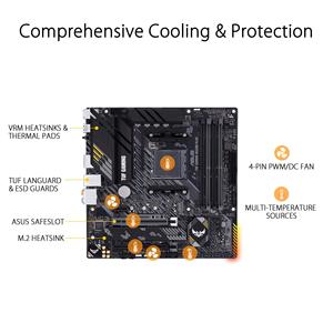 Scheda madre da gioco TUF Gaming B550M-PLUS <span class=keywords><strong>AMD</strong></span> <span class=keywords><strong>AM4</strong></span> 3rd Gen Micro ATX - Product Image 4