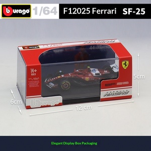 <span class=keywords><strong>Bburago</strong></span> 1:64 2025 F1 Ferrari SF25 RB21 Mercedes-Benz W16E Modellino <span class=keywords><strong>Auto</strong></span> in Lega Pressofusa con Casco per Decorazione - Product Image 4