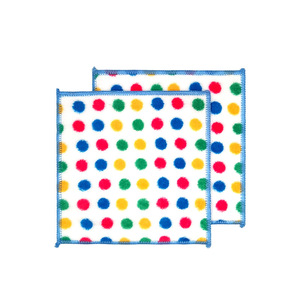 Paño de cocina de forro polar coral con lunares, paño de limpieza para cocina, paño de cocina con cuerda para colgar, toalla absorbente, multifuncional - Product Image 5