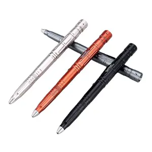 Tactical multifunction Pen with LED Flashlight Glass Breaker Ballpoint Multi tool for outdoor camping