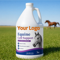 Bouteilles de suppléments liquides de vitamines, de fer et de minéraux pour la santé des chevaux sous marque privée - Soutien immunitaire et endurance