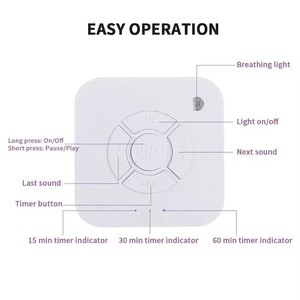 Moderna Macchina del Rumore <span class=keywords><strong>Bianco</strong></span> a LED per Bambini, Dispositivo per Aiutare il Sonno e Calmare i Dormienti Profondi - Product Image 6