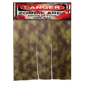 Grand rideau de porte biochimique dangereux de 130x88 cm, décorations murales pour fête d'Halloween, accessoires pour maison hantée - Product Image 3