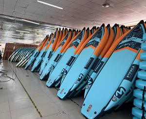 Livraison gratuite <span class=keywords><strong>Kayak</strong></span> de pêche <span class=keywords><strong>EU</strong></span> 11'x47''x8'' Matériel Drop Stitch Gonflable <span class=keywords><strong>Kayak</strong></span> de pêche gonflable Bateau de pêche - Product Image 2