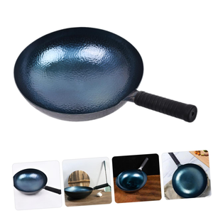 <span class=keywords><strong>Wok</strong></span> en fer authentique fait main, boutique officielle, poêle traditionnelle pour sautés, usage domestique, <span class=keywords><strong>wok</strong></span> noir non revêtu 5L Sole - Product Image 2