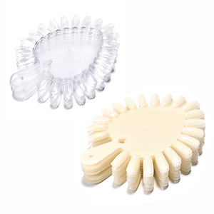 Nuancier de couleurs pour ongles 20Tips, 10 pièces/paquet, plaque transparente pour échantillons d'ongles naturels, pour la pratique du vernis gel, outils de salon - Product Image 1