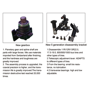 Cambiador de neumáticos neumático de un solo cilindro con certificación CE resistente <span class=keywords><strong>para</strong></span> neumáticos de automóviles y camiones - Product Image 4