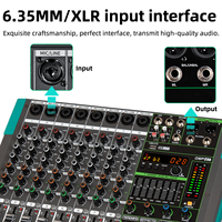Contrôleur DJ 8 canaux OEM PA8, mixeur audio professionnel, équipement audio de haute qualité