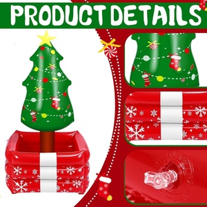 Refroidisseur de boissons gonflable en PVC en forme de sapin de Noël 25*50 pouces pour décoration de fête d'anniversaire, bar de service et conteneur alimentaire - Product Image 3
