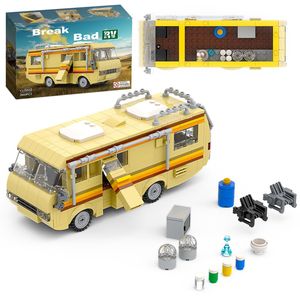 Jouet de construction créatif, modèle de voiture RV <span class=keywords><strong>Breaking</strong></span> <span class=keywords><strong>Bad</strong></span> Drug Lab, ornement éducatif transfrontalier en blocs de construction - Product Image 1