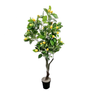 البلاستيك + مواد الأسلاك المنزل الديكور الاصطناعي الليمون شجرة - Product Image 1