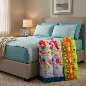 Juego de Edredón Azteca con 2 Cojines Tamaño King, Forro de Tela de Microfibra, Diseño de Princesa, Ropa de Cama para Toda Temporada - Product Image 2