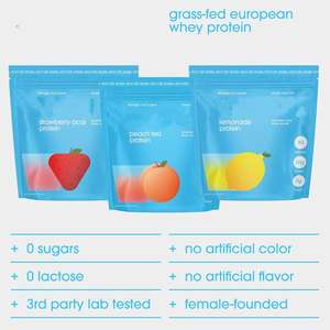 Proteína en Polvo Transparente 20G para Mujeres y Hombres, Envío Directo desde Almacén en EE. UU. |   Aislado de Suero de Leche de Animales Alimentados con Pasto, Sin Azúcar, Sin Lactosa - Product Image 2