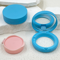 Nouveau conteneur de boîte à coussin d'air rond bleu 5g avec miroir BB Cream CC Cream Cosmetics Private Packaging Material