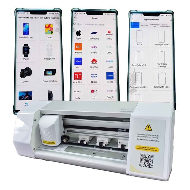 2026 New Automatic TPU Hydrogel Grade AAA Custom Logo Mobile Phone Screen Protector Film Cutting Cutter Machine with GPS