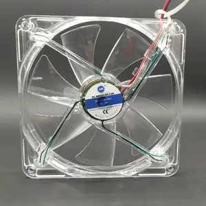 .AM 14025 5V 12V ball bearing pc cooling fan 140x140x25mm LED light.dc fan clear 140mm clear fans, with LED install