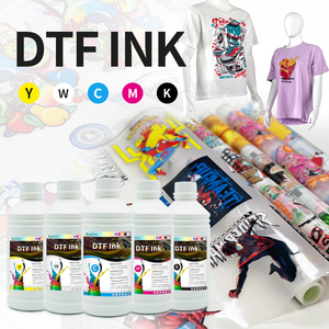 Bán buôn mực dtf Cmyk + gam màu trắng cao cho máy in Epson công thức không bị tắc - Product Image 2