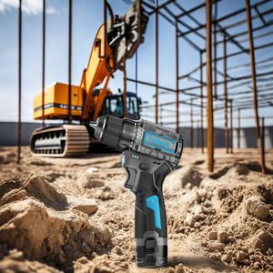 Perceuse sans fil portable 21V, ensemble d'outils électriques légers, moteur à balais rechargeable, vitesse <span class=keywords><strong>variable</strong></span>, mandrin à connexion rapide 13mm - Product Image 2