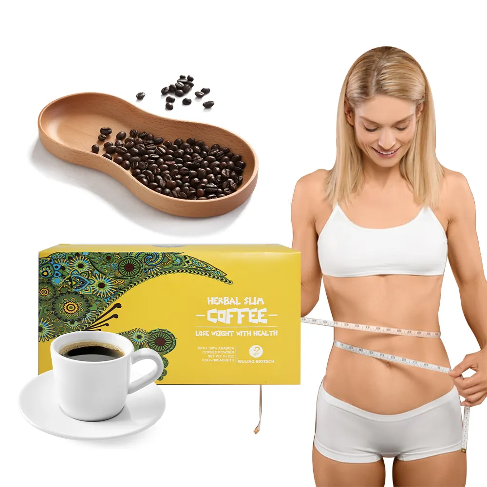 Diet green coffee natural healthy Instant coffee herbal extract ganoderma coffee weight loss product