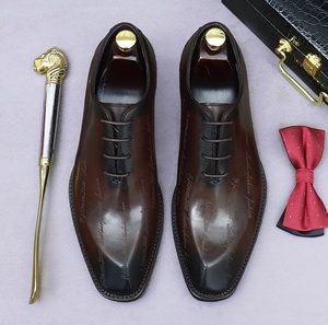 รองเท้าผู้ชายหนังแท้สไตล์บริติช โบรก แบบผูกเชือก ระบายอากาศได้ดี พื้นหนา เพิ่มความสูง เหมาะสำหรับเจ้าบ่าว งานแต่งงาน ธุรกิจ และงานทางการ - Product Image 4