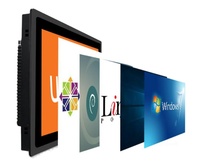 Cadre en aluminium intégré Panel PC Android 15 pouces Tablette industrielle à écran tactile PC unique tout-en-un avec Android 13 OS RS232