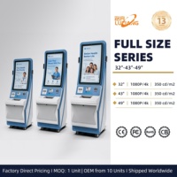 Kiosque en libre-service pour hôpital, écran tactile interactif, terminal médical avec imprimante thermique pour l'enregistrement des patients
