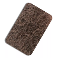 0.6mm d'épaisseur ss 304 noir Bronze or brossé ligne de cheveux décorative croix 4x8 miroir de dîner feuilles d'acier inoxydable 0.5mm 1.6mm