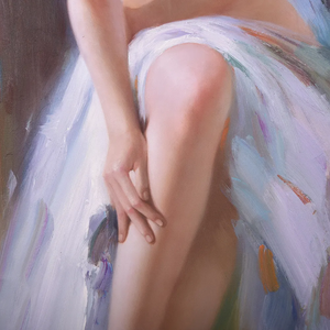 Yetişkinler için özel duvar ev dekor oturma baskı boya duvar sanatı tuval yağlıboya - Product Image 2