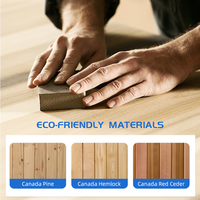 Sauna Exterior de Alta Calidad para 6 Personas, Cabina de Sauna en Forma de Cubo, Alivia la Fatiga, Sauna de Vapor Seco de Madera de Alta Practicidad