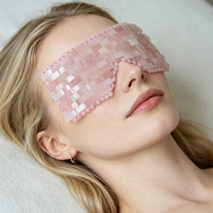 Máscara Facial de Jade y Cuarzo Rosa, Masajeador Facial de Cristal, Producto de Belleza <span class=keywords><strong>para</strong></span> el Cuidado Facial - Product Image 3