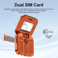 Teléfono Móvil Plegable I17 Pro 2G, Doble SIM, Económico, Tipo Concha, Radio FM, Reproductor de Música y Video, Mini Teléfono Celular Básico de Bolsillo