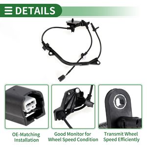 Sensor de Velocidad de Rueda ABS Nuevo, Sensor del Sistema de Frenos Antibloqueo para Honda <span class=keywords><strong>Odyssey</strong></span> RB3 2009-2012, Delantero Izquierdo, N.° 57455SLE003 - Product Image 3