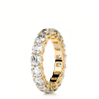 Bagues fines en argent sterling 925 plaqué or 14 carats, avec moissanite VVS, en forme de cœur et de cercle, pour femme