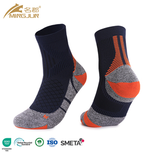 Kaos Kaki Kompresi Rajut Nylon Coolmax Unisex untuk Remaja, Olahraga Lari & Sepak Bola, Anti Selip, Berwarna-warni & Bernapas, Logo di Bagian Bawah - Product Image 2
