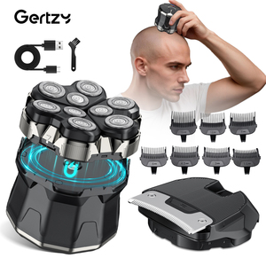 Rasoir Électrique Portable Rechargeable 5-en-1 pour Hommes, Étanche IPX6, Tête Rotative, Type-C, pour Tondeuse à Cheveux et Rasoir à Lames pour Hommes - Product Image 1
