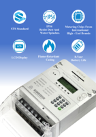 Meter Konsumsi Daya Nirkabel GPRS 4G Prabayar dengan Remote Control, Monitor Energi Fasa Tunggal Terpisah, Layar LCD Digital 100A 380V