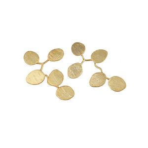 Pendientes Geométricos Hechos a Mano con Acabado Mate Dorado, Joyería Chapada en Oro, Regalo para Mujer, Compromiso, Boda, Aniversario, Fiesta - Product Image 2