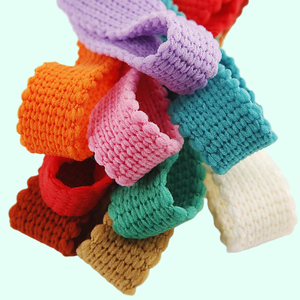 Cinta de poliéster tejida ecológica para otoño e invierno, con encaje de lujo, lazo DIY, decoración floral para zapatos, accesorios personalizados - Product Image 1