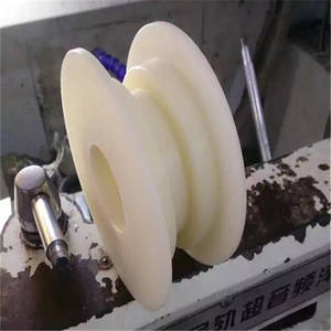 Pulegge in nylon con puleggia grande in plastica con scanalatura a U/V personalizzata per fune metallica - Product Image 3